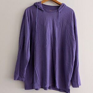 Original Use Purple Hooded Long Sleeve T-Shirt Size XL